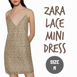 Zara lace micro mini dress size M